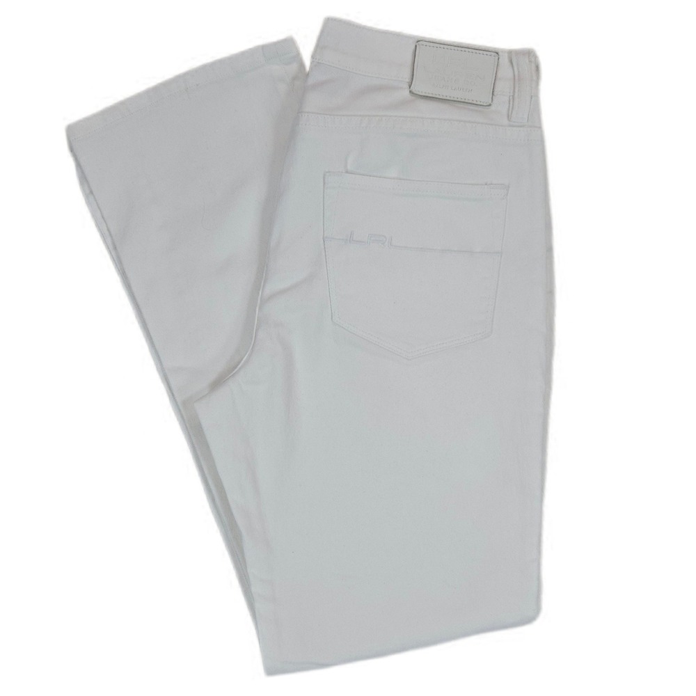Lauren Ralph Lauren Jeans Co Womens Classic Straight Pants Size 8 White LRL
